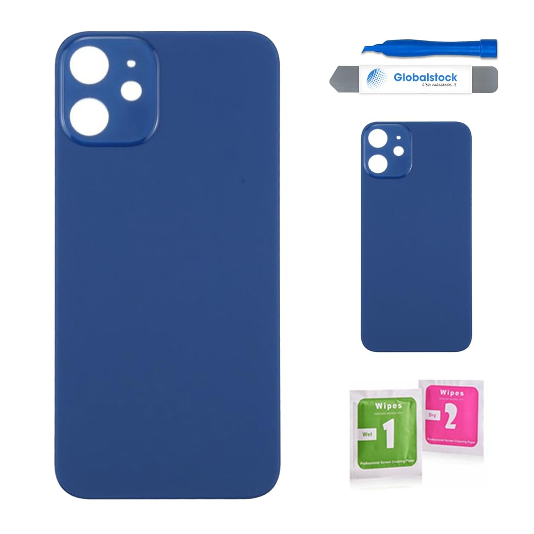 Chassis Premonte Remplacement pour iPhone 12 Bleu Complet +Joint +NFC +Kit