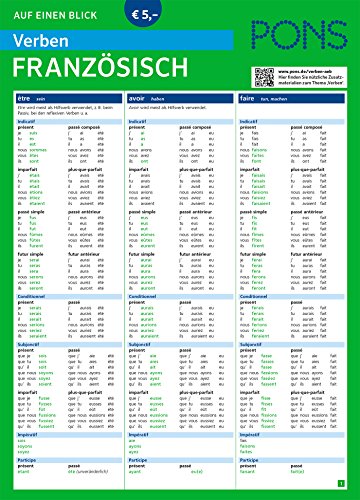 PONS Verben auf einen Blick Französisch (PONS Auf einen Blick) PONS Verben auf einen Blick Französisch (PONS Auf einen Blick)