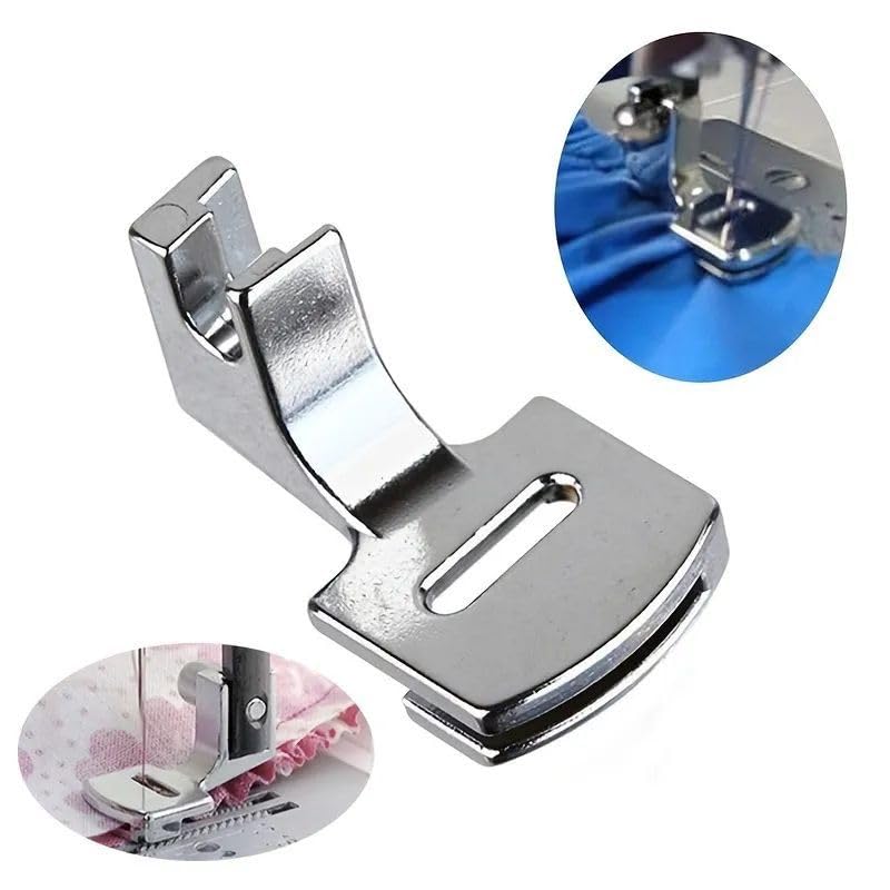 Image of Zenith Gathering Presser Foot - Snap-On for Low Shank Machines | Fits Usha, Janome, Brother & Singer | Creates Ruffles & Pleats | Durable Steel for Smooth & Efficient Sewing