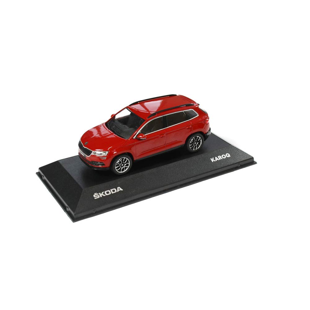 Skoda Karoq Modellino Auto 1:43, Colore Rosso Velvet, Accessorio Originale Skoda, Simba Dickie Group