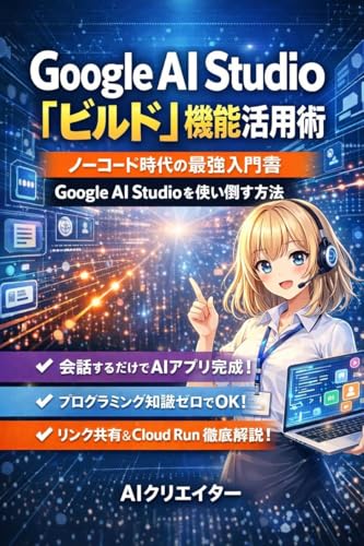 Google AI Studio「ビルド」機能活用術: ノーコード時代の最強入門書：Google AI Studioを使い倒す方法