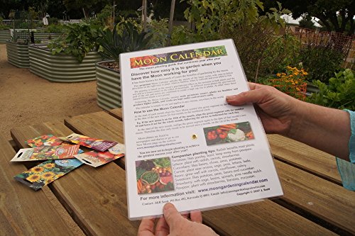 Laminated Perpetual Lunar Moon Calendar Planting Guide Double-Sided | Sustainable - Buy Once, Use Year After Year 365 | The Micro Gardener #TOP1