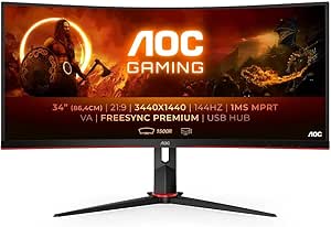 AOC CU34G2X/BK 34" Skärm, Svart