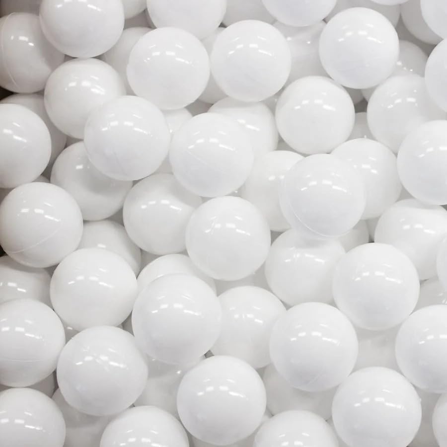 IGLU Soft Play Ball Pit Balls 7 cm large Plastic 500 pcs (white)