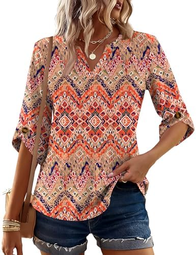 Kistore Women's V-Neck Tunic Top