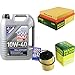 Produktbild Filter Set Inspektionspaket 5 Liter Motoröl MoS2 Leichtlauf 10W-40 MANN-FILTER Luftfilter Ölfilter