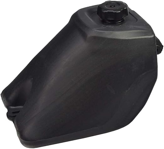 AlveyTech Black Plastic Fuel Tank with Petcock Valve for 90cc to 150cc ATVs