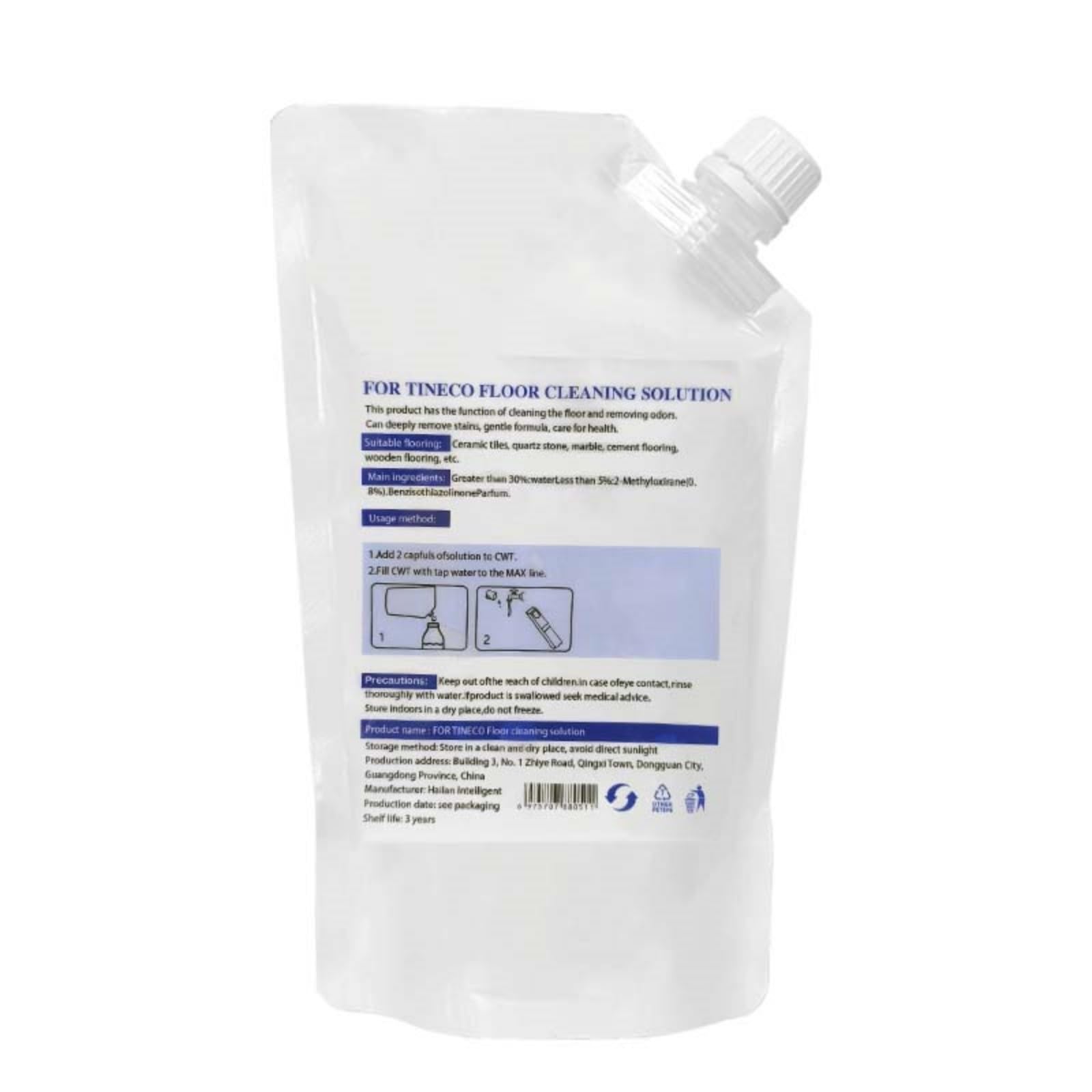 Soluzioni For La Pulizia Dei Pavimenti Al Profumo Di Lavanda Da 500 Ml. Compatibile For Tineco Floor ONE S3/S5/S6/S7/IFLOOR3/IFLOOR2/IFLOOR(2PCS 1000ML)