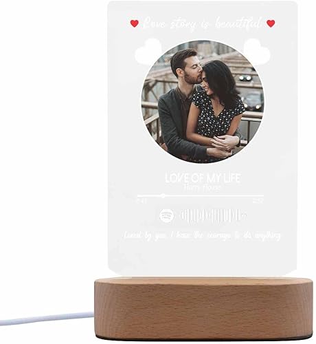 Miniatura 31 de Placa de Spotif personalizada con código de Spotif escaneable, regalos de fotos personalizados, cubierta de álbum de canciones acrílicas, regalos