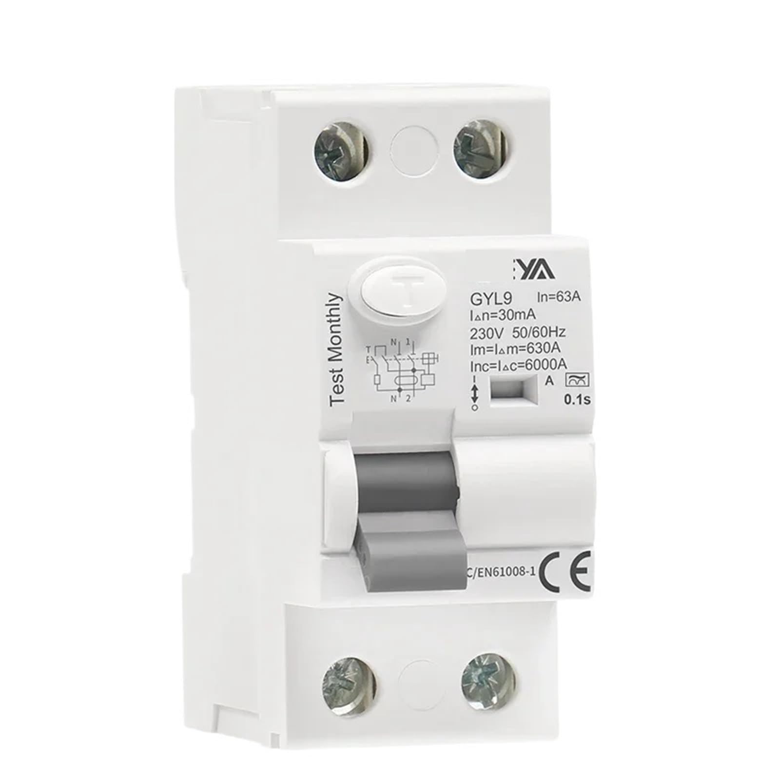 Disjoncteur différentiel type A 2P 63A 30mA électromagnétique bipolaire tableau - 5
