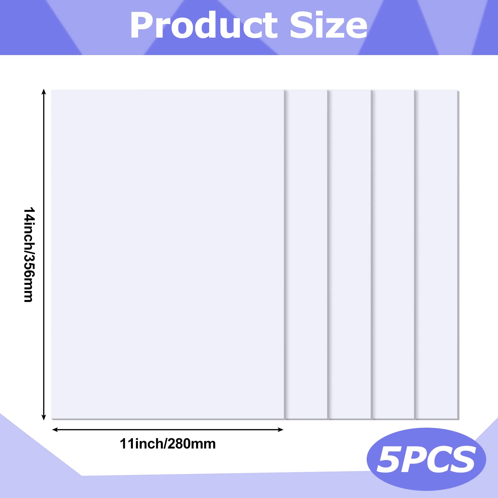 Pack of 5 8x10 Black Picture Mats with an Oval Opening Bevel Cut for 5x7 Pictures