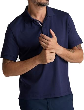 UNTUCKit Wrinkle Free Short Sleeve Polo Shirt for Men