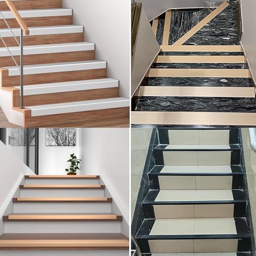 Profilé de protection d'angle en L pour sécuriser les marches d'escalier
