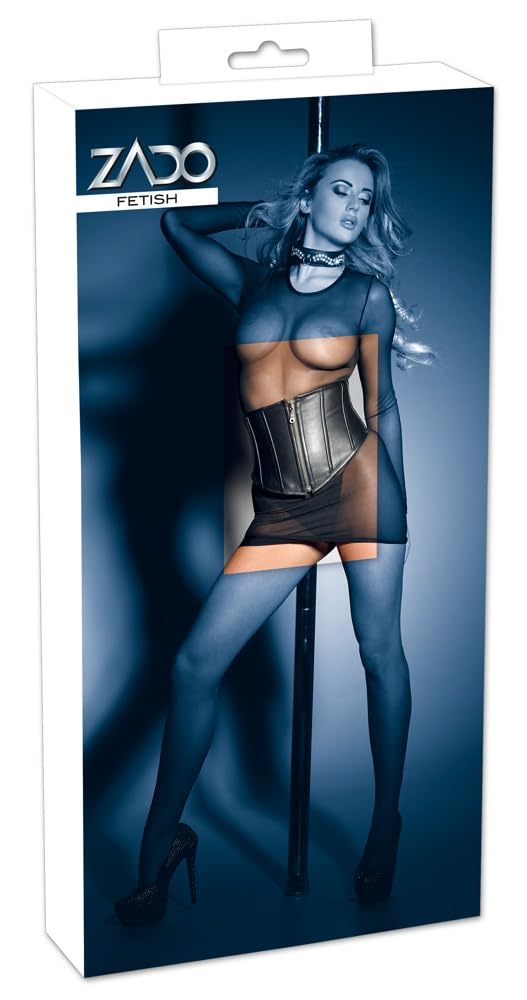 Zado Black Leather Waist Cincher L
