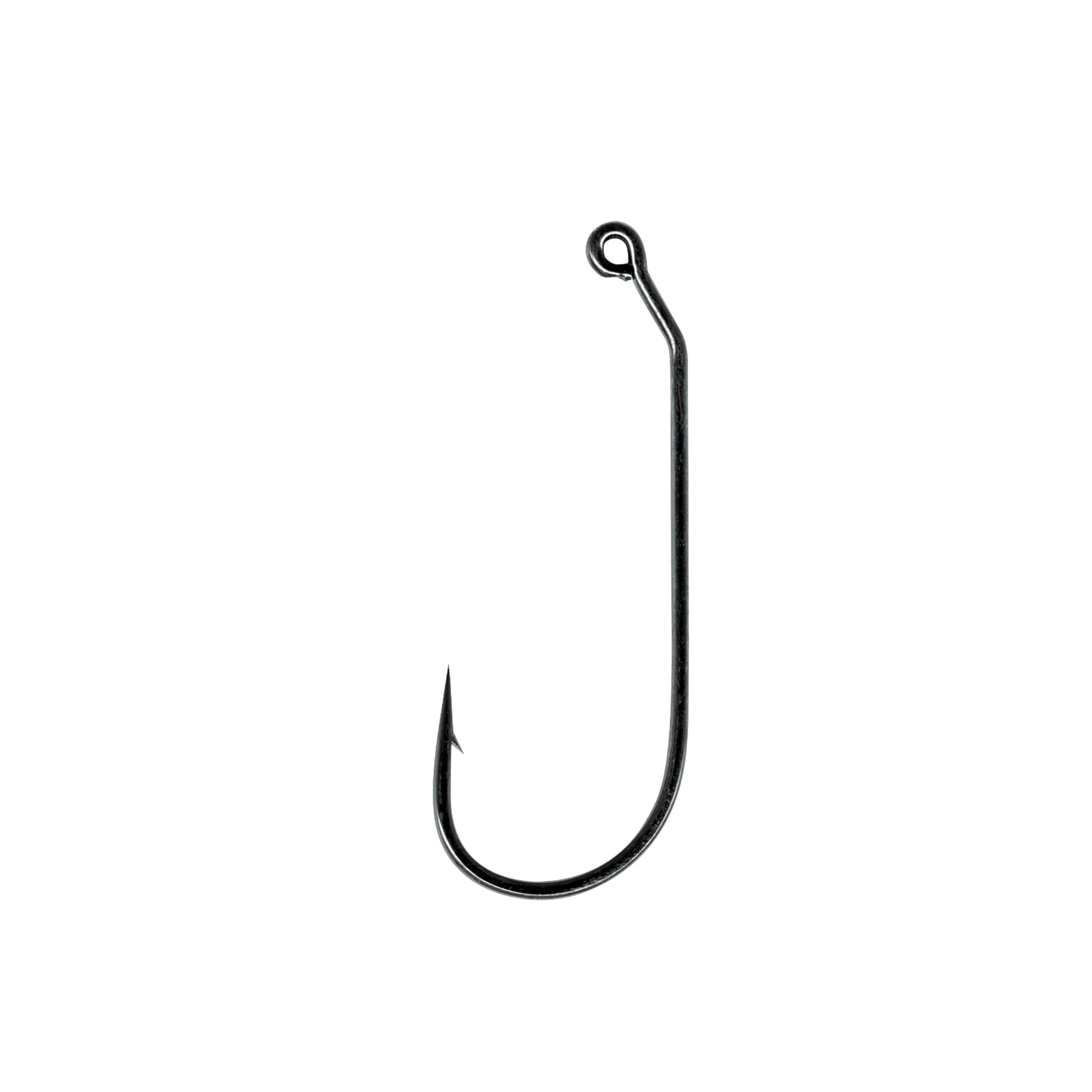 Mustad 32886NP-Black Nickle Jig Hook Sizes 3/0-5/0 Package in 100 Each Jig Hook with 30º Bend Eye Premium Flipping Hook