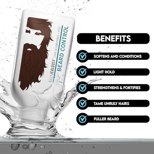 Billy Jealousy Beard Wash and Beard Quencher – Shampoo and Moisturizer for Facial Hair, Hydrates, Softens, Tames Frizz, Adds Shine, Complete Daily Grooming and Conditioning Care Kit for Men - Image 5