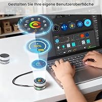 ELECROW ESP32 Rotary Display 240x240-1.28 Zoll HMI IPS Round Knob Touch Display Development Board, 2.4G WiFi und BLE Capacitive Touch Screen Kompatibel mit Arduino IDE und The LVGL Library, Silber – Ansicht 5