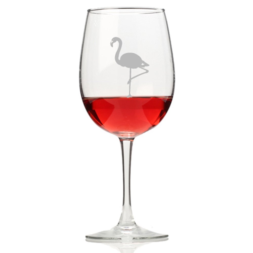Flamingo Wine Glass