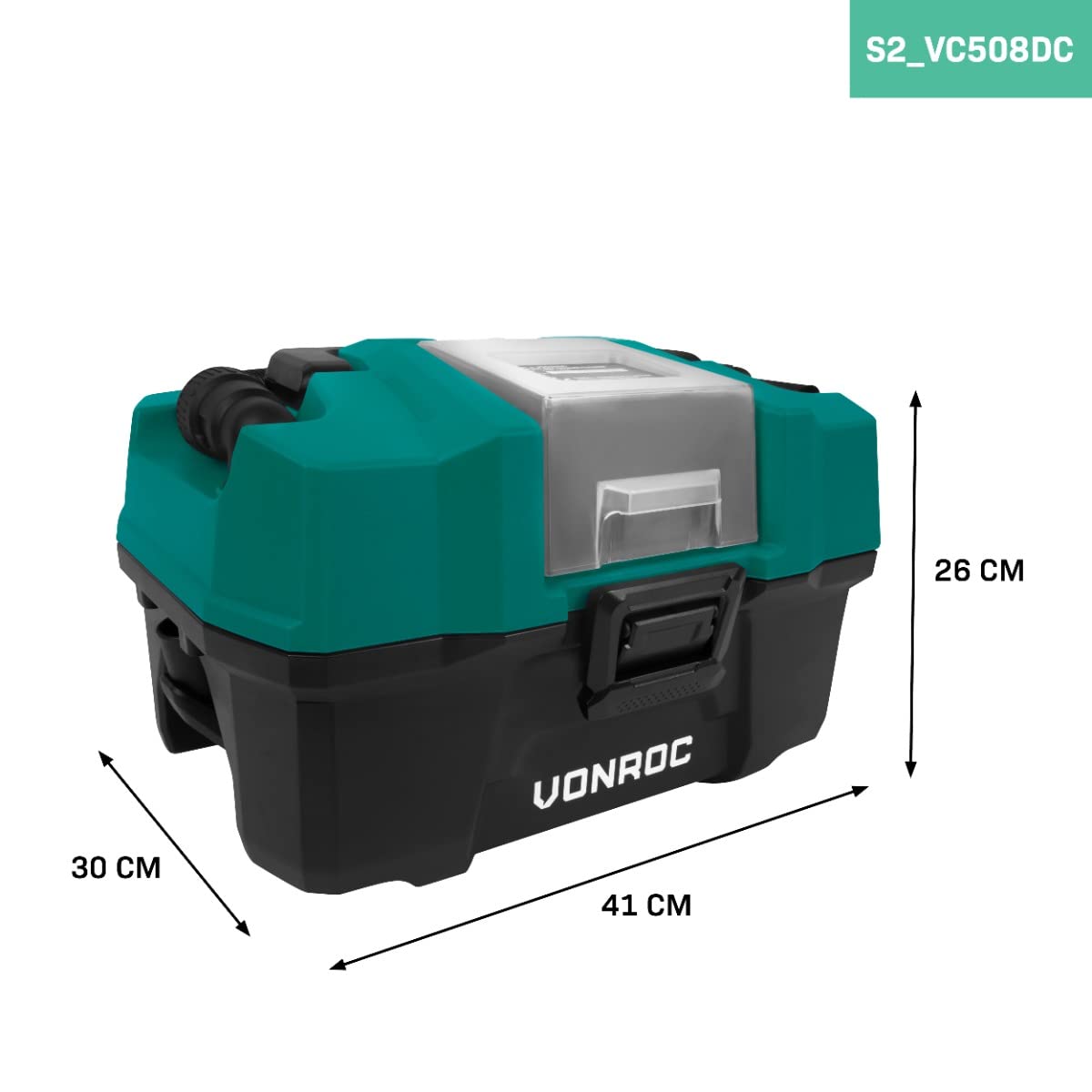 VONROC Aspiratore Multifunzione 20V - Senza Fili, 15L, Filtro HEPA, Soffiaggio e Aspirazione Liquidi - Set Completo con Batterie e Accessori