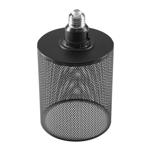 WOERFU E26 Vintage Black Metal Cage Edison Light Fixture for Pendant Wall Sconce Floor Lamp & Ceiling Light Fixture