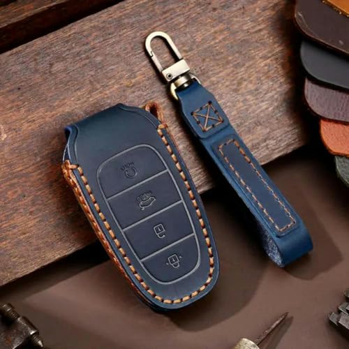 Étui en cuir pour clé de voiture Hyundai Tucson et Solaris idéal pour protéger vos clés au quotidien
