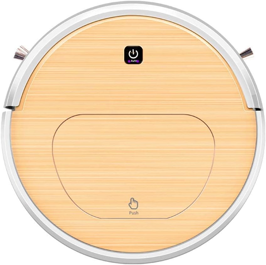 Robot Vacuum Cleaner Sweeping Robotic Robot Vacuum, Intelligent Automatic Sweeping Mopping Vacuuming for All Types of Floor Anti-Fall-Orange (Color : Orange) (Orange)