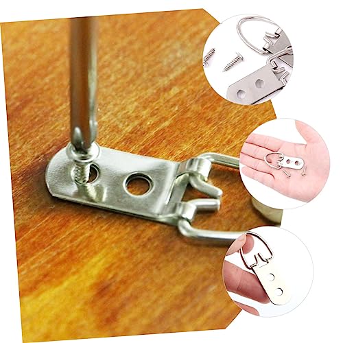 Image of 50pcs d Picture Hangers Metal Hooks for Hanging Artwork Hardware for Easy Installation Plaster Walls for Photos Paintings and Exhibitions