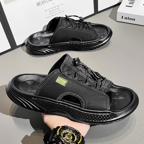 Summer men's dual-purpose beach sandals indoor casual open toe slippers3