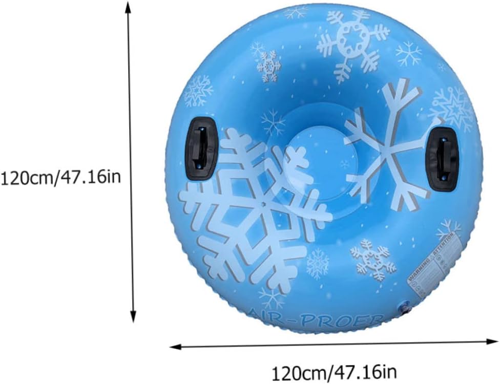 1pc Heavy Duty Inflatable Snow Tube Thickened PVC Snow Sled for Outdoor Fun Family Cold Weather Skiing Easy to Design