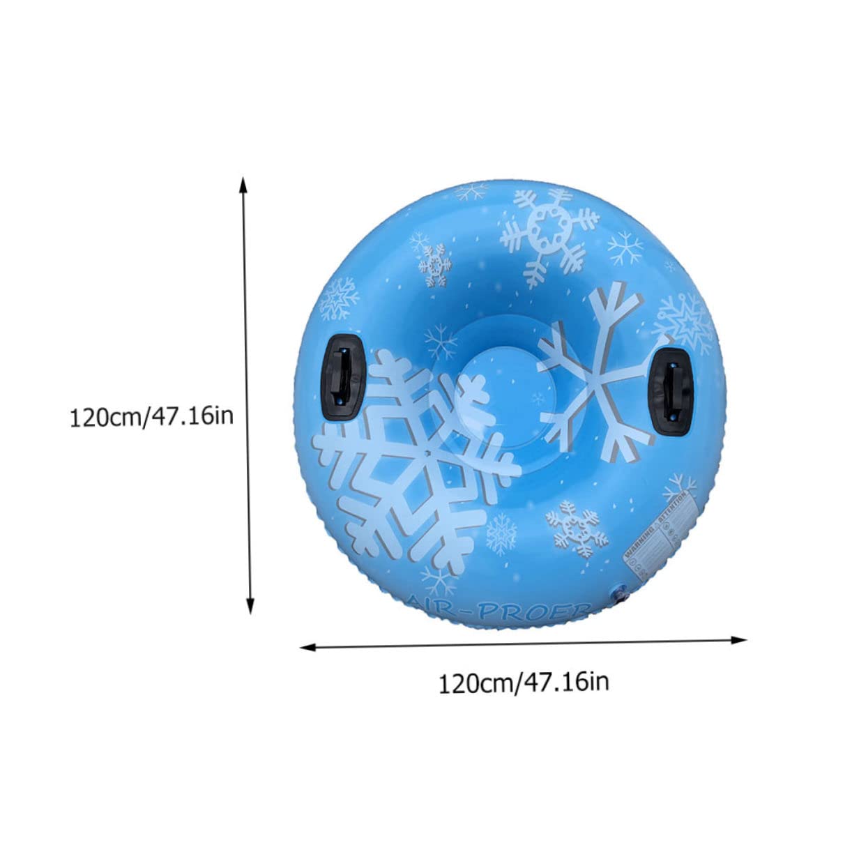 NAMOARLY PVC Tube for Outdoor Skiing Heavy Duty Inflatable Sled Handles for Safe Family Fun