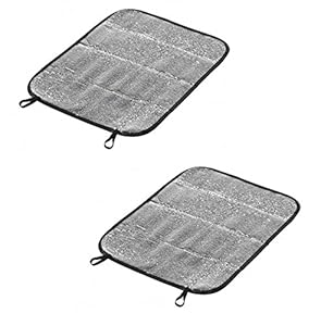 HAC24 2X Thermo Outdoor-Sitzunterlage 35x40 cm Sitzkissen Thermokissen Reisekissen