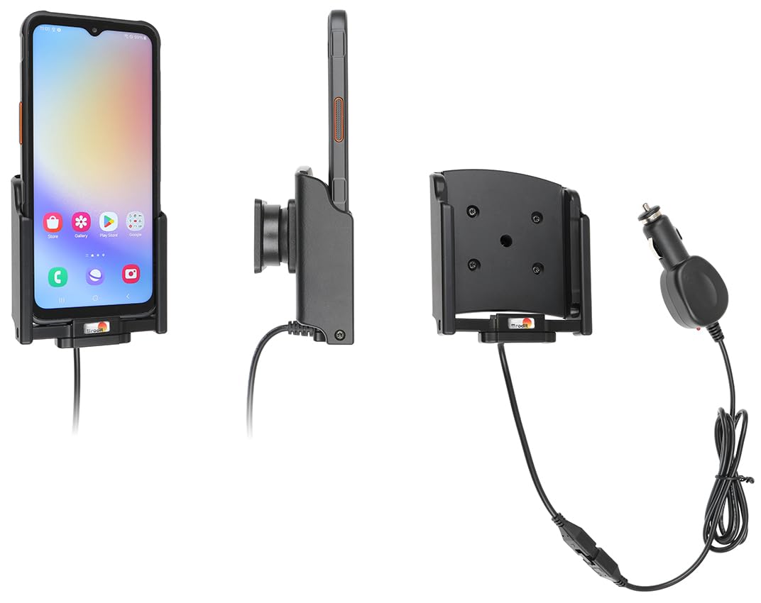 Brodit Gerätehalter 721381 | Made IN Sweden | mit Ladefunktion für Smartphones - Samsung Galaxy Xcover 7