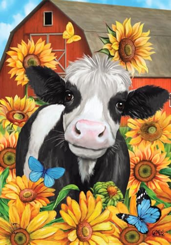 Briarwood Lane Happy Cow Summer Garden Flag