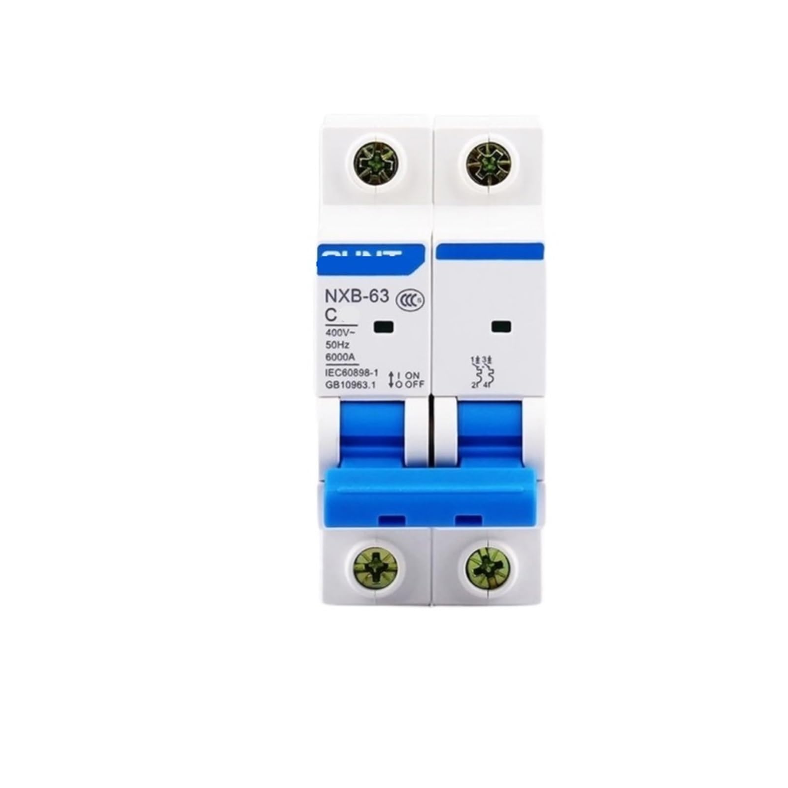 Disjoncteur NXB-63 2P haute durabilité pour tableau électrique
