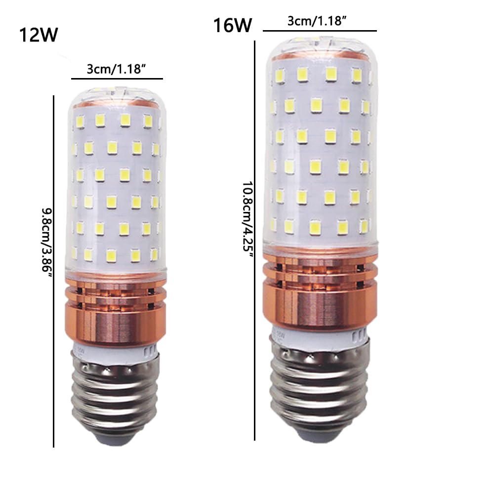Paquete de 2/10 Bombillas Led de Maíz E27 de 16 Vatios, Equivalente a Bombillas Incandescentes de 100 W, Bombilla Led de Ahorro de Energía de 1600 Lm Cálido (2700-3000 K), No Regulable/Neutr