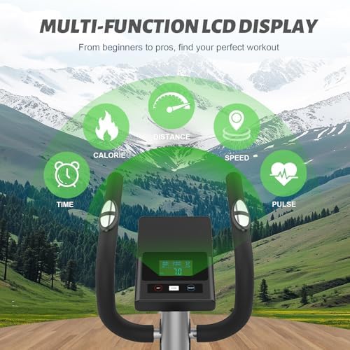 Bild 4 - Neezee Crosstrainer für Zuhause mit Bluetooth-App,16-Stufiger Widerstandsstufen,6 kg Magnetischem Schwungrad,Ellipsentrainer mit LCD-Monitor,Pulssensor,Flaschenhalter-Gerätehalterung