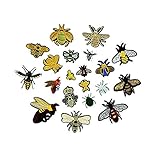 24 Pieces bee Iron on Patches Colors Embroidery Applique Patch for Kids Backpacks Hats Jeans Jackets...