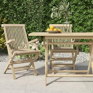 KTHLBRH KTHLBRH Gartenstühle 2 STK. Klappbar Grau 56x61x89 cm Massivholz Teak, Terrassenstühle Balkonstühle Freizeitstühle Outdoor-Stühle für Terrassen, Gärten, Decks KTHLBRH KTHLBRH Gartenstühle 2 STK. Klappbar Grau 56x61x89 cm Massivholz Teak, Terrassenstühle Balkonstühle Freizeitstühle Outdoor-Stühle für Terrassen, Gärten, Decks