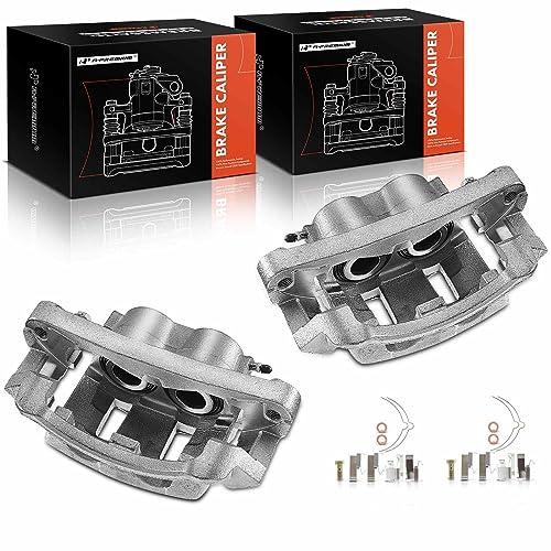 A-Premium Disc Brake Caliper Assembly with Bracket Compatible with Ford Excursion 2000-2005 F-250 Super Duty F-350 Super Duty 1999-2004 Front Left and Right Side 2-PC Set