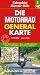 Produktbild Motorrad Generalkarte Deutschland Ruhrgebiet, Münster, Köln 1:200 000: Schöne Motorradstrecken, Renn- und Offroadstrecken, Hotels, Campingplätze, ... 'Motorrad'. Sehr reißfest, wasserabweisend