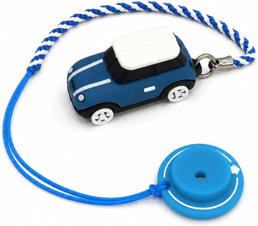 3D OM Golf Tees Hanger, Mini Silicone with Guide Ring, Stylish Cute Adorable(Blue)