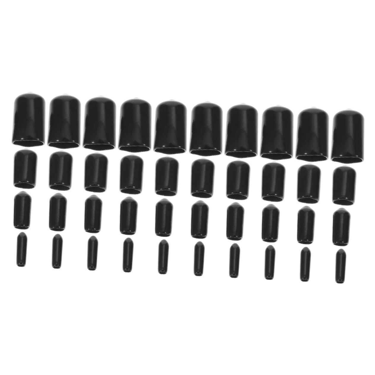 EXCLUZO 2 Sets Rubber Boot Car Protector Car Parts Cord End Caps Bolt Covers Screw Caps Furniture End Caps Replacement Parts Black Protective End Caps Flexible Screw Caps Rubber Caps Segue