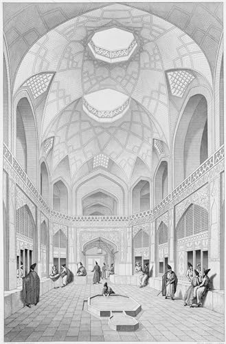 Cuadro en lienzo de Bazar di Adji Seid de Pascal Coste para decoración (60x90 cm)
