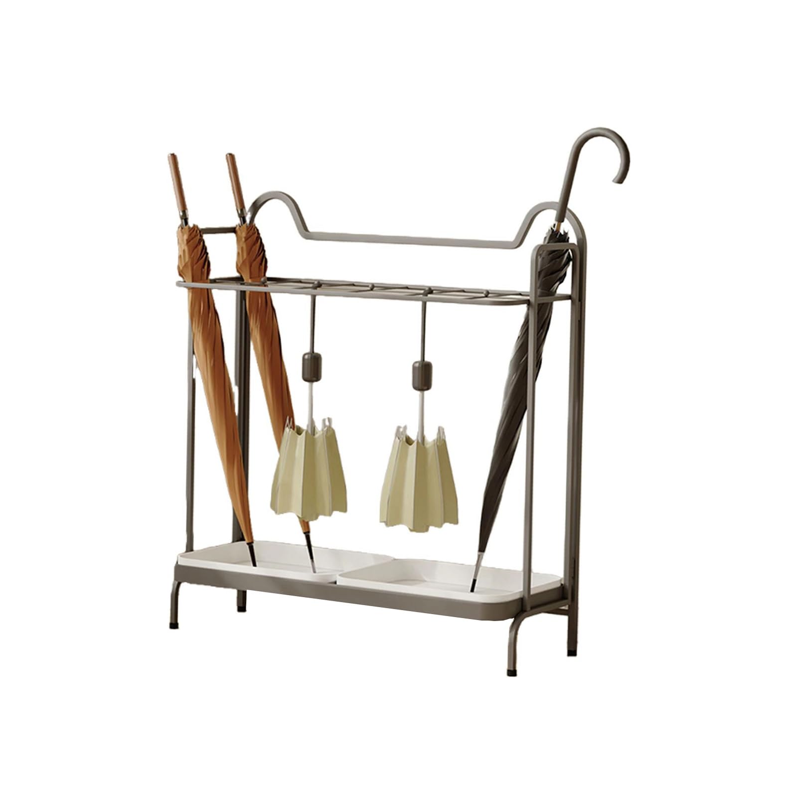 GHHVFEC Umbrella Stand, 12 Separate Compartments Umbrella Holder for Entryway Office Hallway, Space Saving Rack