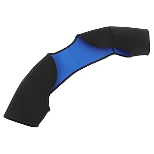 Breathable Sbr Double Shoulder Support Pad Warm Compression Brace for Outdoor Mountaineering Sports Gentle Shoulder Strap Protection Black