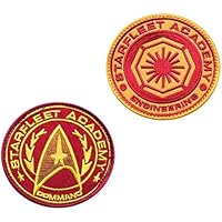 2 parches de gancho y lazo compatibles con Star Trek para