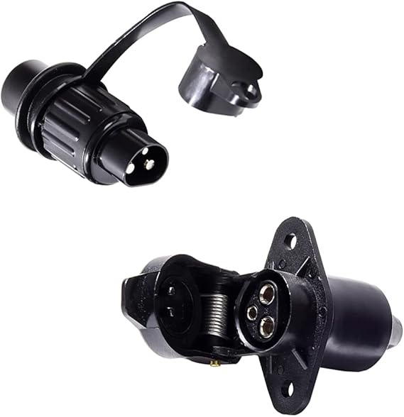 Feuunly 3 Poliger Stecker Und 3 Poliger Steckdose, 12V Stecker 3 Polig Din 9680 Steckdose 3 Feuunly 3 Poliger Stecker Und 3 Poliger Steckdose, 12V Stecker 3 Polig Din 9680 Steckdose 3