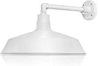 Vista 19 de 17 pulgadas. RLM Warehouse - Pantalla con brazo de cuello de cisne y bombilla Led A19 5000K de 9W