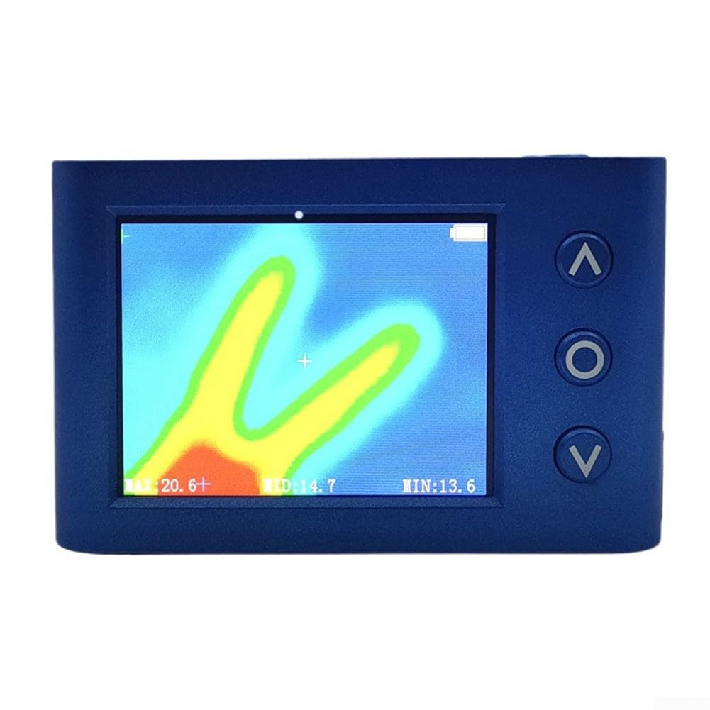 Visor de cámara térmica recargable MLX90640 Pantalla infrarroja de alta resolución Emisividad ajustable Campo ancho para detección precisa de temperatura PCB del cuerpo humano