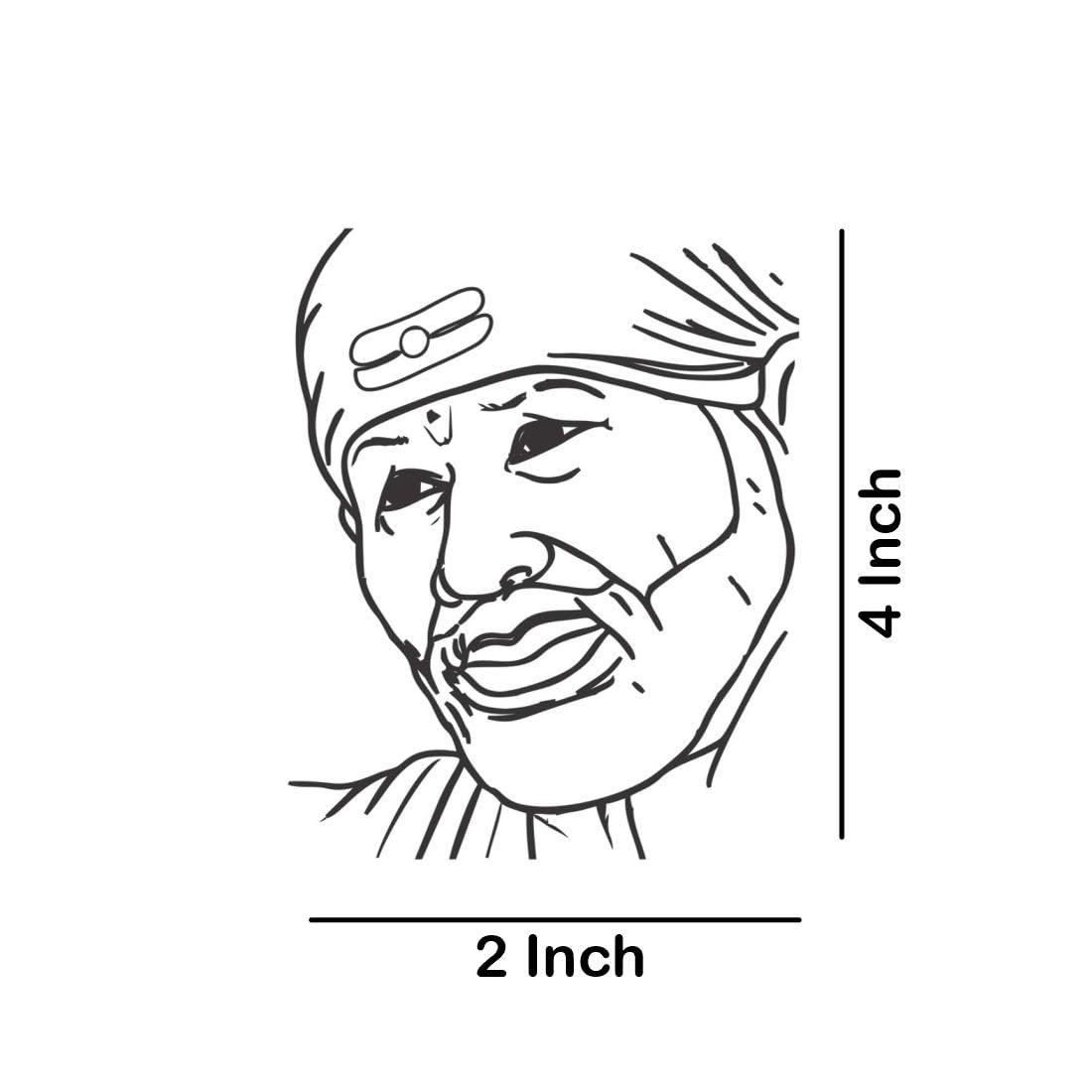 Temporary Tattoowala Sai Baba Tattoo Stickers For Male And Female Fake Tattoo Waterproof body Art 1